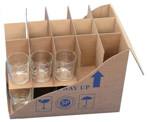 The best way to pack up glasses safely before moving home