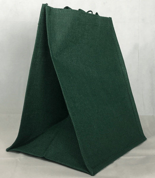 Tote Bag - Large Green Shopper Bag - Jute Tote