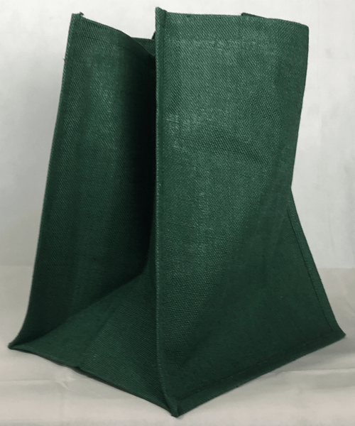 Tote Bag - Large Green Shopper Bag - Jute Tote