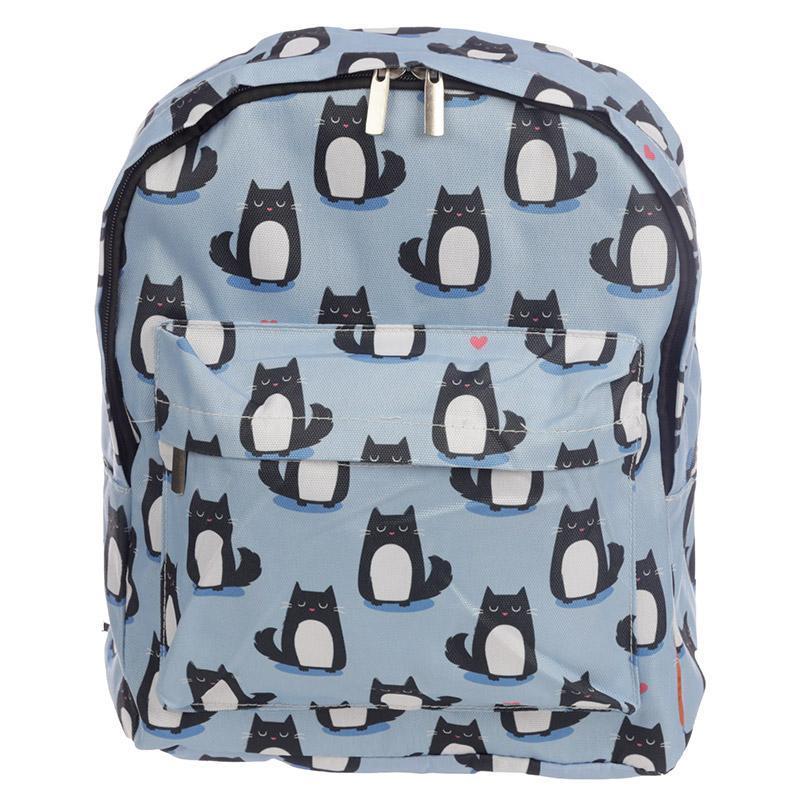 Cat Design Rucksack Feline Fine Backpack Bags of Room