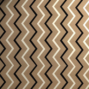 Gift Wrap - Kraft Paper Gift Wrap Pack 1 Roll - 2M - Geo Zig Zag Design