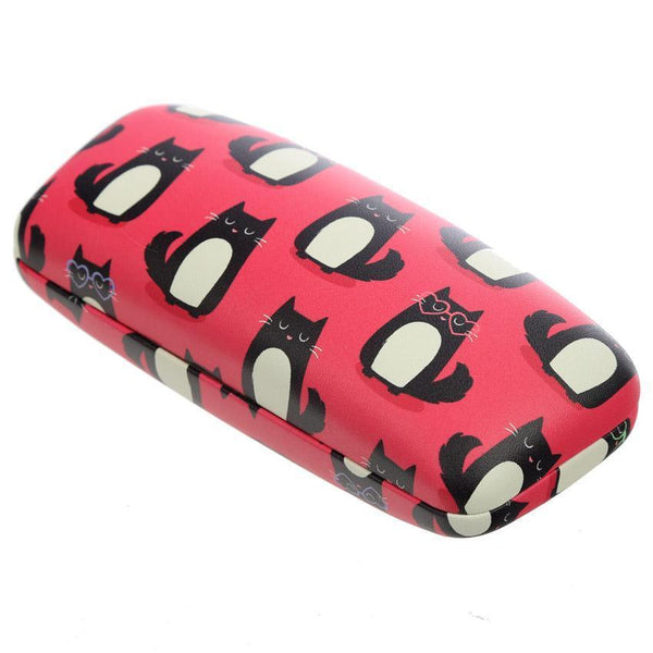 Glasses Case - Fun Glasses Case - Sunglasses Case - Feline Fine Cat Design