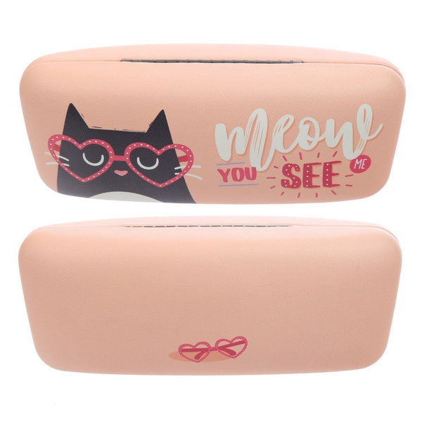 Glasses Case - Fun Glasses Case - Sunglasses Case - Feline Fine Cat Design