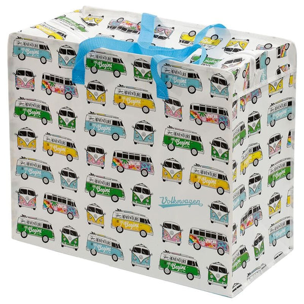 Laundry Bags - Volkswagen VW T1 Camper Bus Surf Adventure & Summer Love Design Laundry Storage Bag