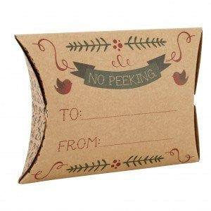 Pillow Box - Pillow Boxes - Assorted 'Merry Christmas' Craft Paper