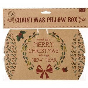 Pillow Box - Pillow Boxes - Assorted 'Merry Christmas' Craft Paper